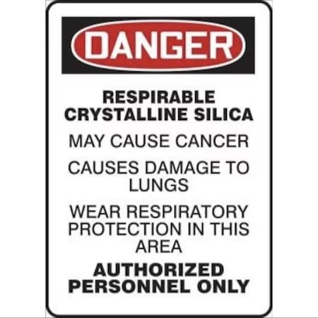 Accuform OSHA DANGER SAFETY SIGN RESPIRABLE MCAW044XL MCAW044XL
